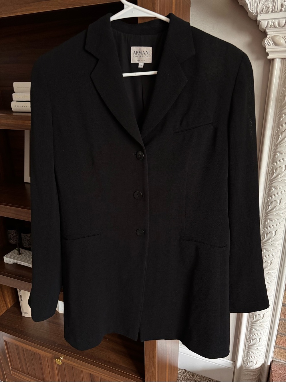 Armani Collezioni Black Single-Breasted Women's Blazer